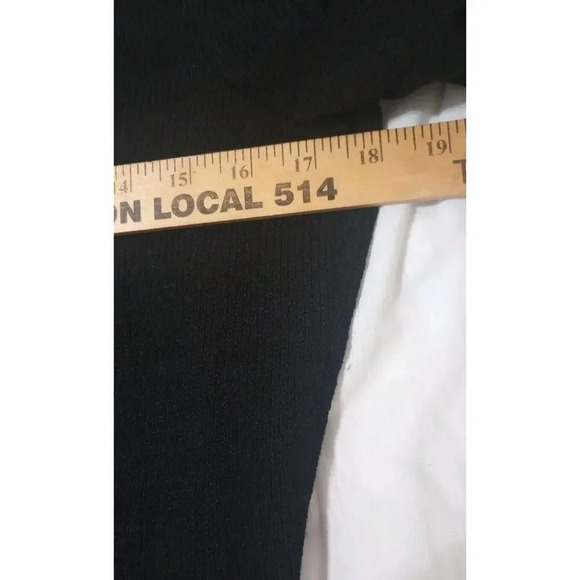 Evenings By Raul Blanco Sweater Sz 8 Vtg Hand Loomed Black Puff Sleeve Fringed - Picture 7 of 8